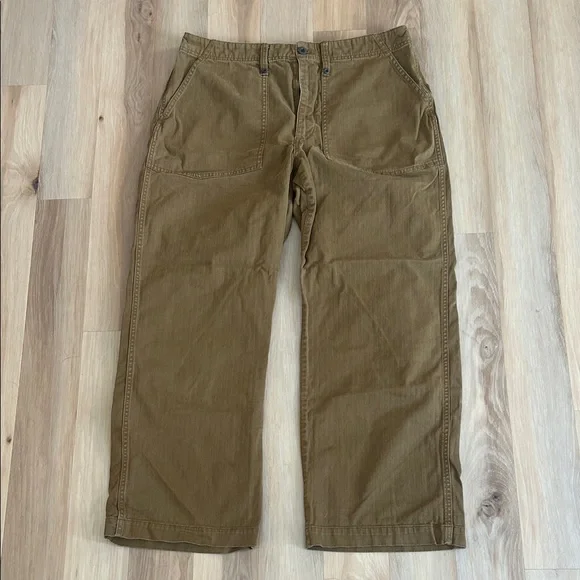 Madewell Tan Cotton Chinos Pants - Picture 1 of 4